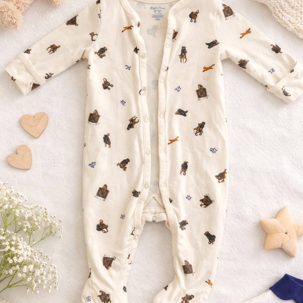 Polo Ralph Lauren Footed One-Piece – 6 Months